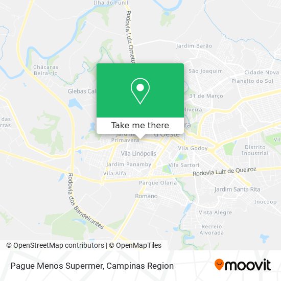 Mapa Pague Menos Supermer