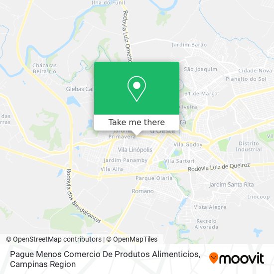 Mapa Pague Menos Comercio De Produtos Alimenticios