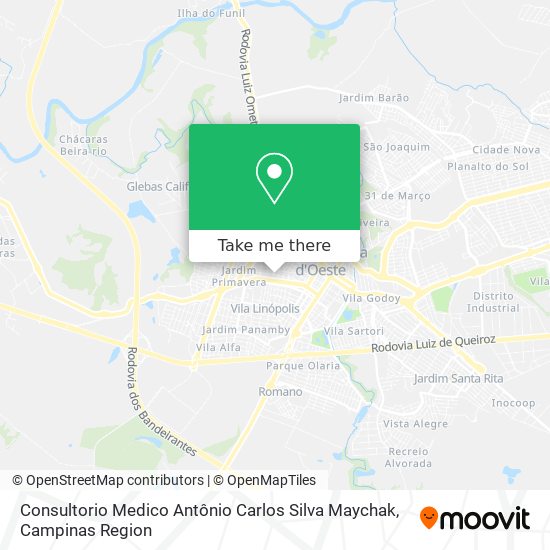 Consultorio Medico Antônio Carlos Silva Maychak map