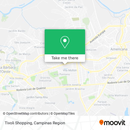 Tivoli Shopping map