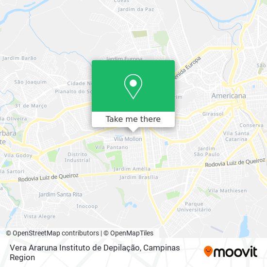Vera Araruna Instituto de Depilação map
