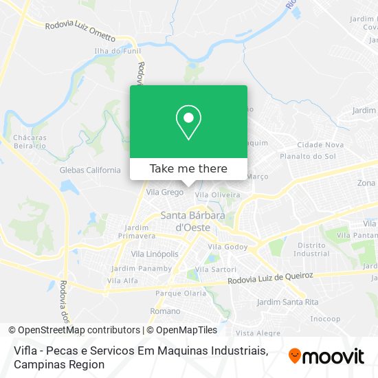 Vifla - Pecas e Servicos Em Maquinas Industriais map