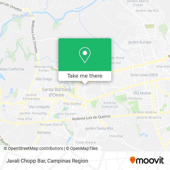 Mapa Javali Chopp Bar