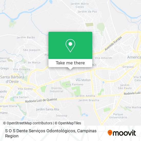 S O S Dente Serviços Odontológicos map