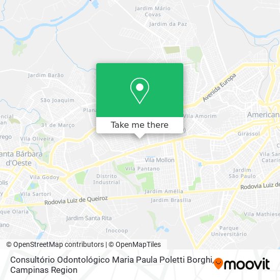 Consultório Odontológico Maria Paula Poletti Borghi map