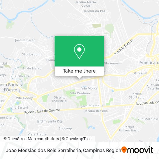 Joao Messias dos Reis Serralheria map