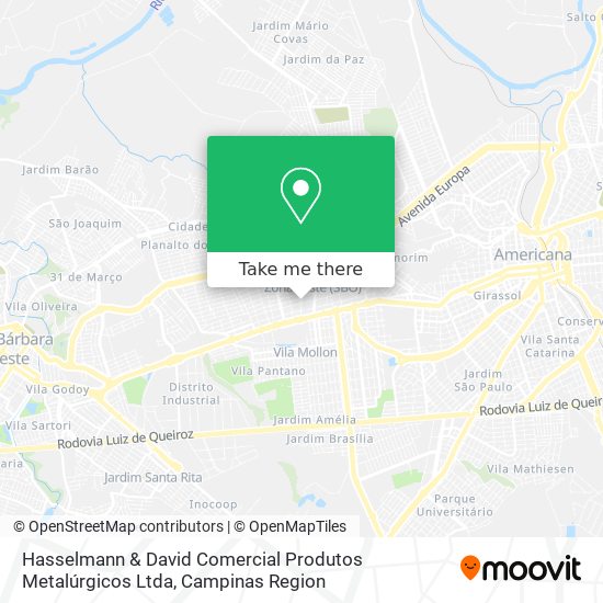 Hasselmann & David Comercial Produtos Metalúrgicos Ltda map