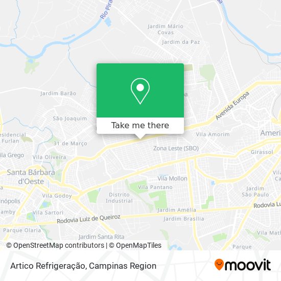 Artico Refrigeração map