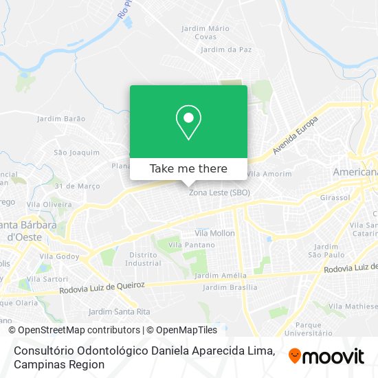 Consultório Odontológico Daniela Aparecida Lima map
