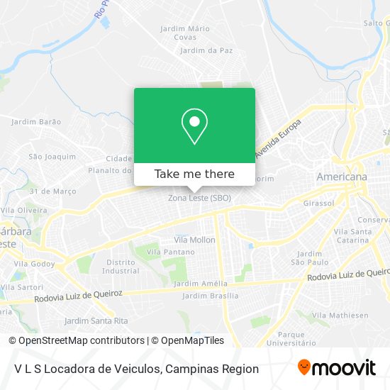 V L S Locadora de Veiculos map
