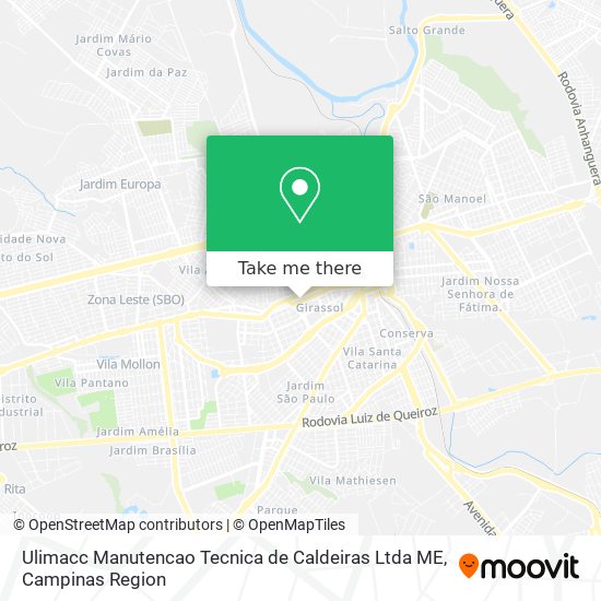 Ulimacc Manutencao Tecnica de Caldeiras Ltda ME map