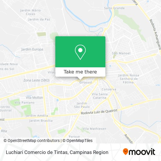 Luchiari Comercio de Tintas map