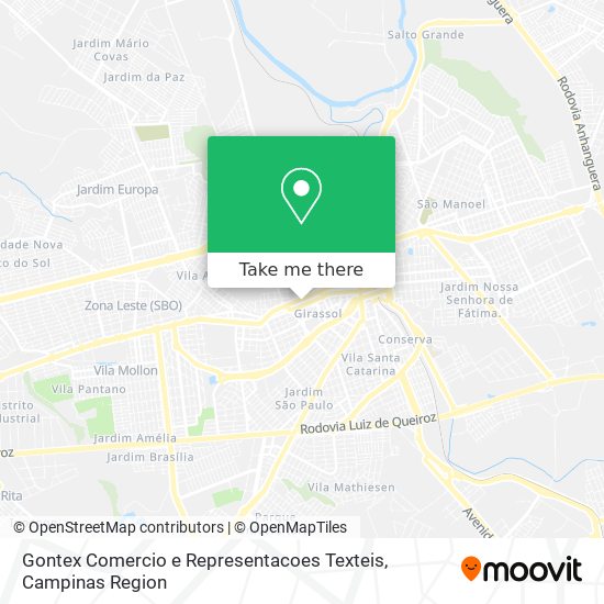 Gontex Comercio e Representacoes Texteis map