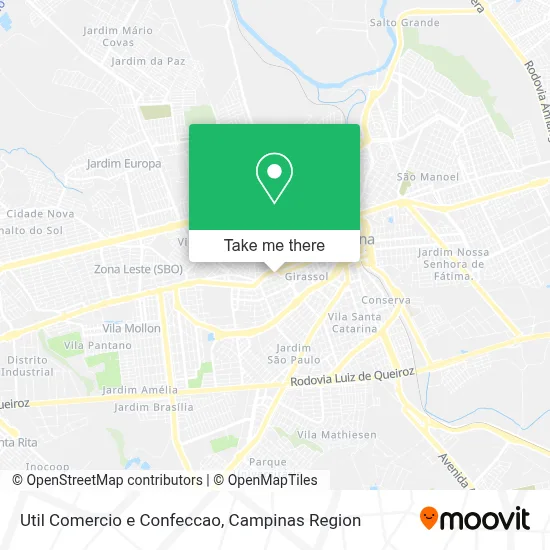 Util Comercio e Confeccao map