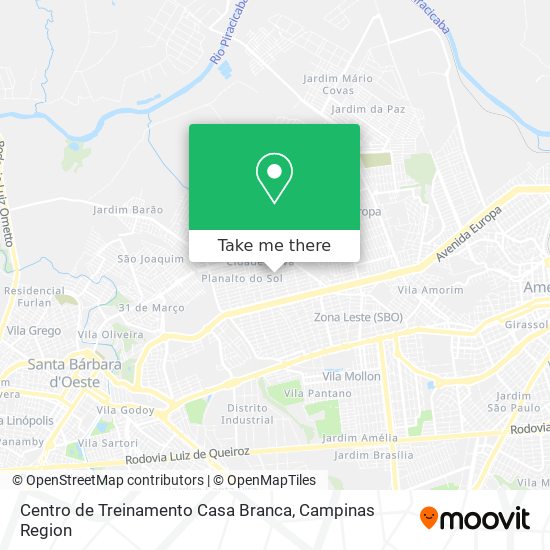 Centro de Treinamento Casa Branca map