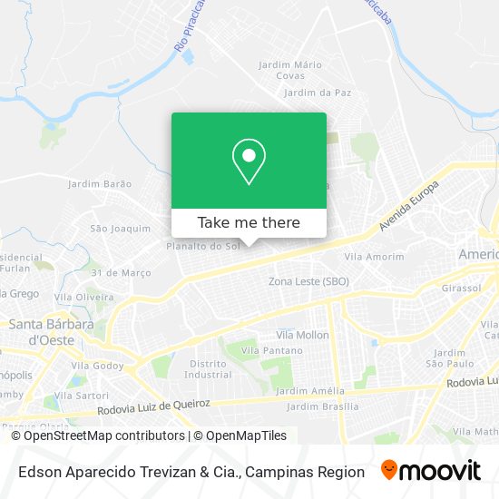 Edson Aparecido Trevizan & Cia. map