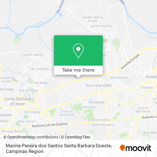 Marina Pereira dos Santos Santa Barbara Doeste map