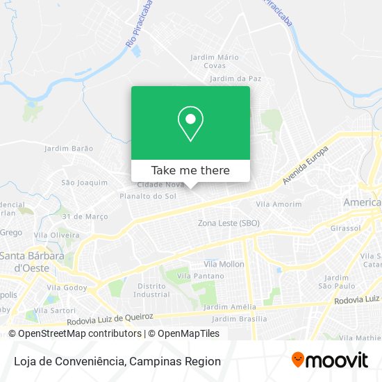 Loja de Conveniência map