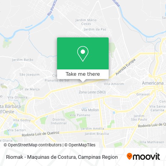 Riomak - Maquinas de Costura map