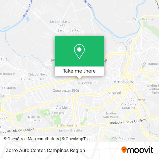 Mapa Zorro Auto Center