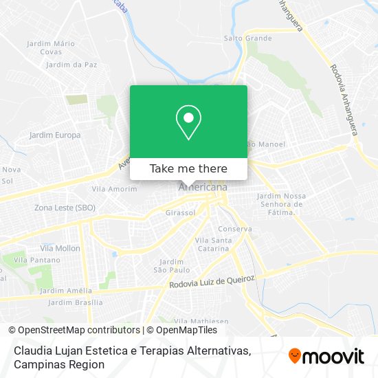 Claudia Lujan Estetica e Terapias Alternativas map