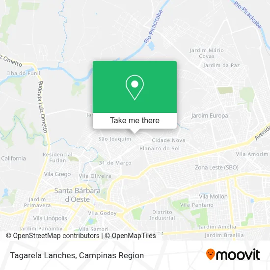 Tagarela Lanches map