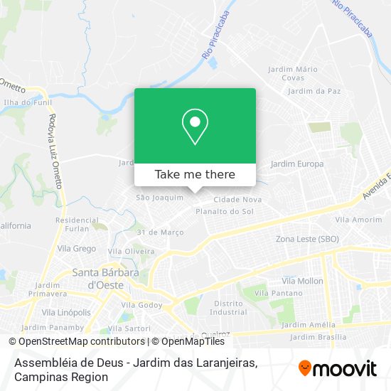 Assembléia de Deus - Jardim das Laranjeiras map