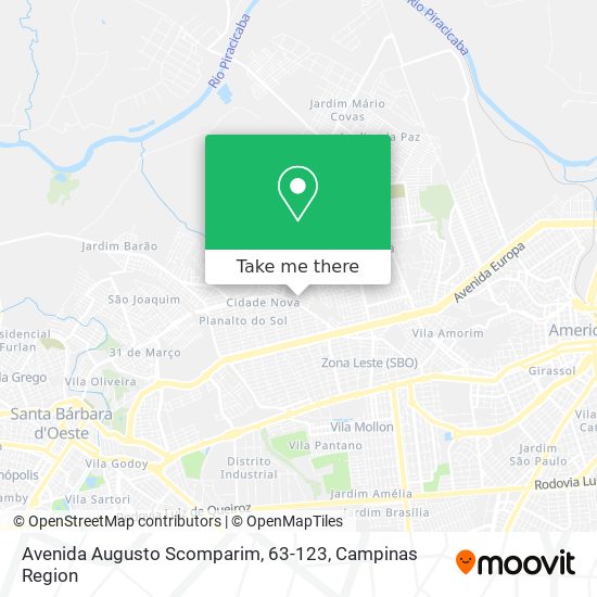 Avenida Augusto Scomparim, 63-123 map