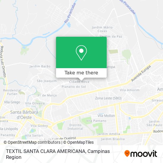 TEXTIL SANTA CLARA AMERICANA map