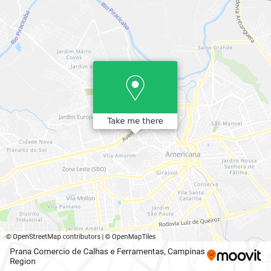 Prana Comercio de Calhas e Ferramentas map