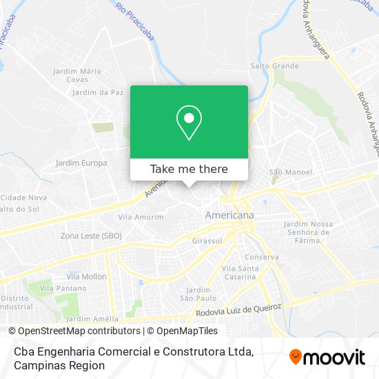 Cba Engenharia Comercial e Construtora Ltda map
