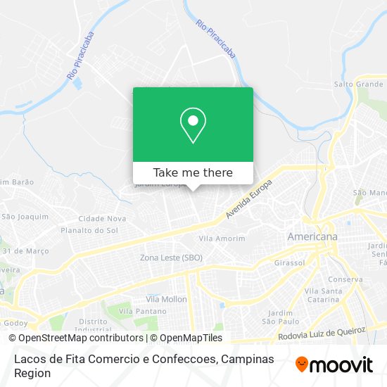 Mapa Lacos de Fita Comercio e Confeccoes