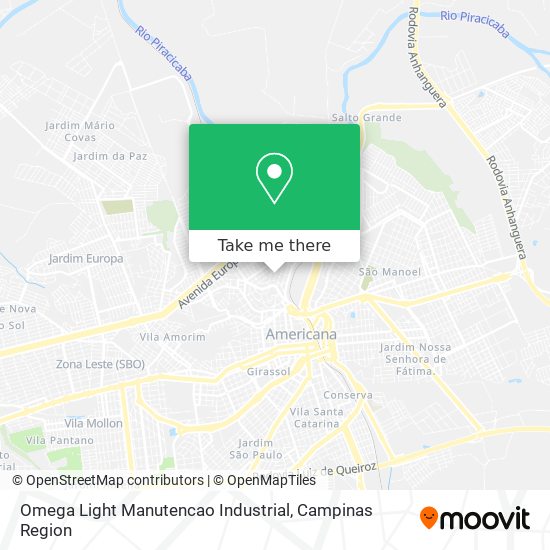 Omega Light Manutencao Industrial map