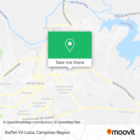 Buffet Vó Luiza map