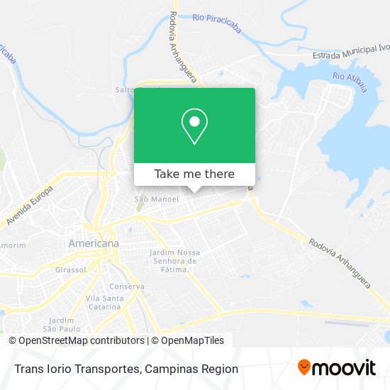 Trans Iorio Transportes map