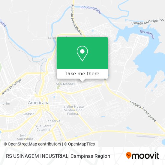 RS USINAGEM INDUSTRIAL map