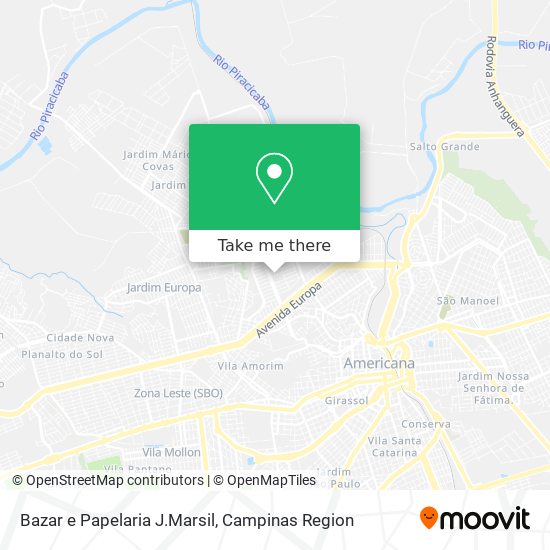 Bazar e Papelaria J.Marsil map