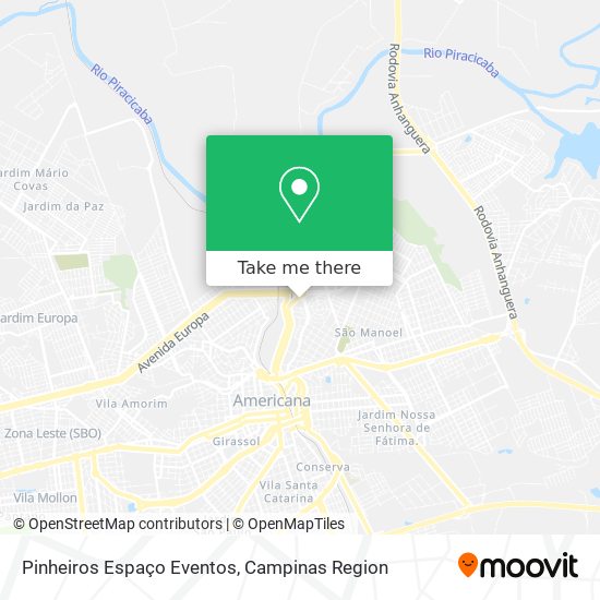 Pinheiros Espaço Eventos map