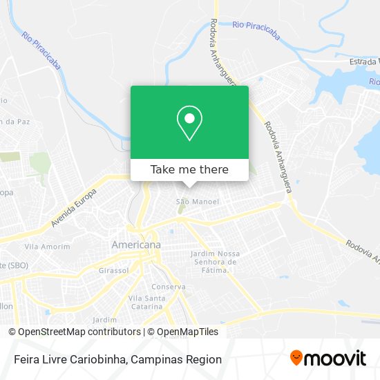 Feira Livre Cariobinha map