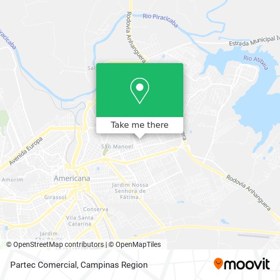 Partec Comercial map