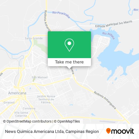 News Quimica Americana Ltda map