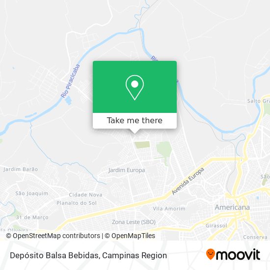 Depósito Balsa Bebidas map