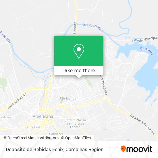 Depósito de Bebidas Fênix map