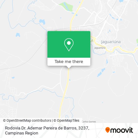 Rodovia Dr. Ademar Pereira de Barros, 3237 map