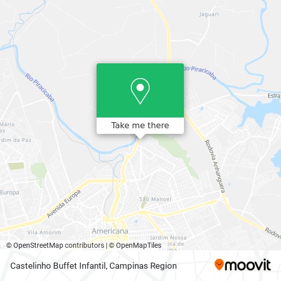 Mapa Castelinho Buffet Infantil