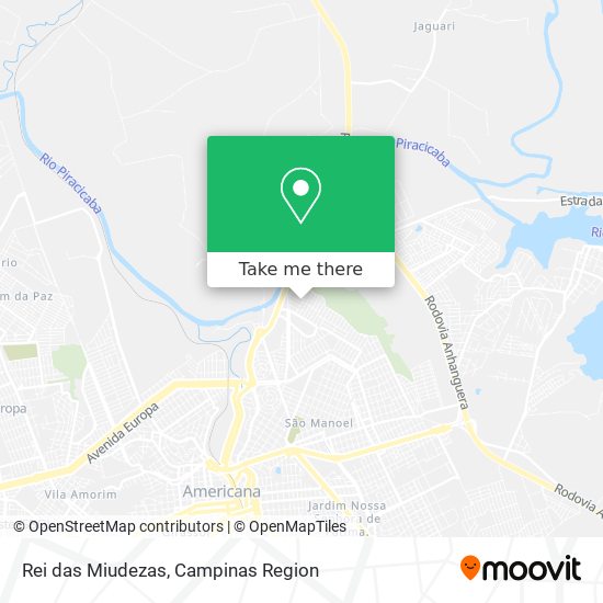 Rei das Miudezas map