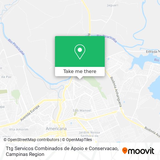 Ttg Servicos Combinados de Apoio e Conservacao map