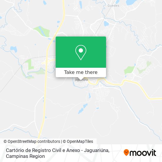 Cartório de Registro Civil e Anexo - Jaguariúna map