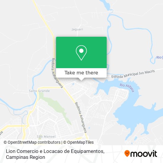 Mapa Lion Comercio e Locacao de Equipamentos