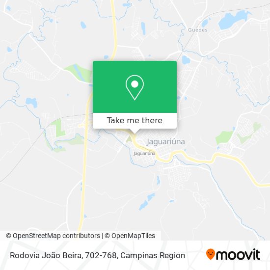 Rodovia João Beira, 702-768 map